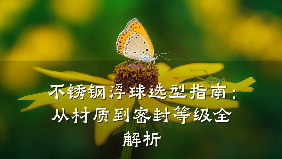 不锈钢浮球选型指南：从材质到密封等级全解析