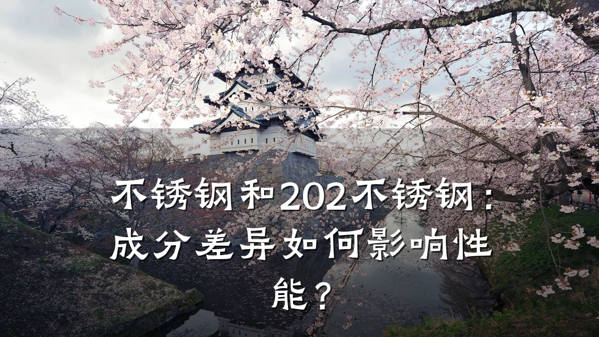 不锈钢和202不锈钢：成分差异如何影响性能？