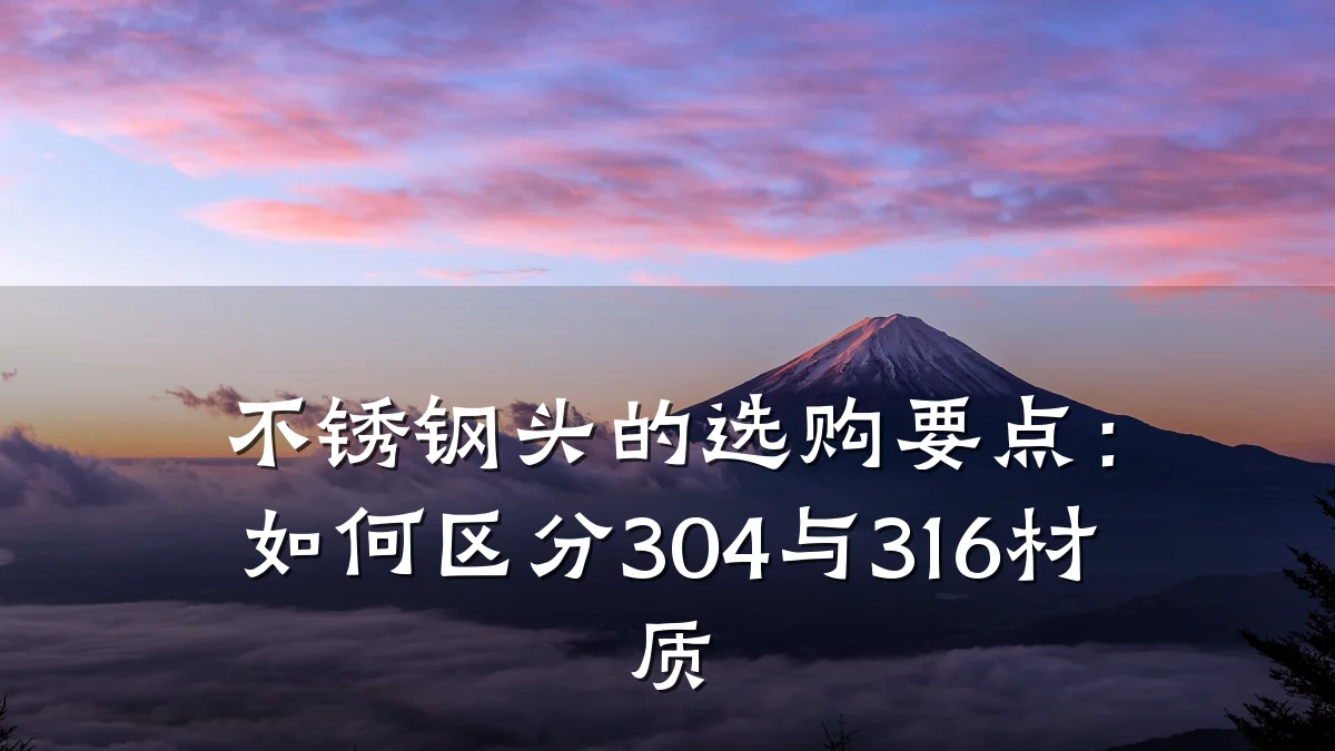 不锈钢头的选购要点：如何区分304与316材质