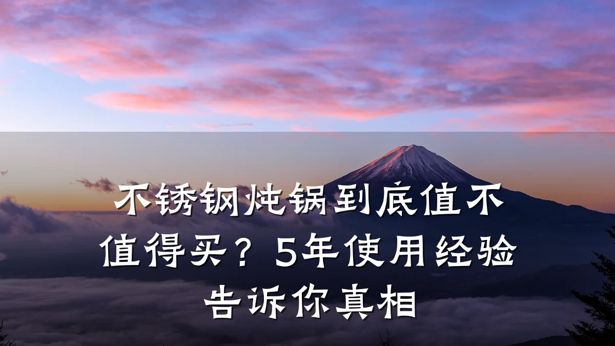 不锈钢炖锅到底值不值得买？5年使用经验告诉你真相