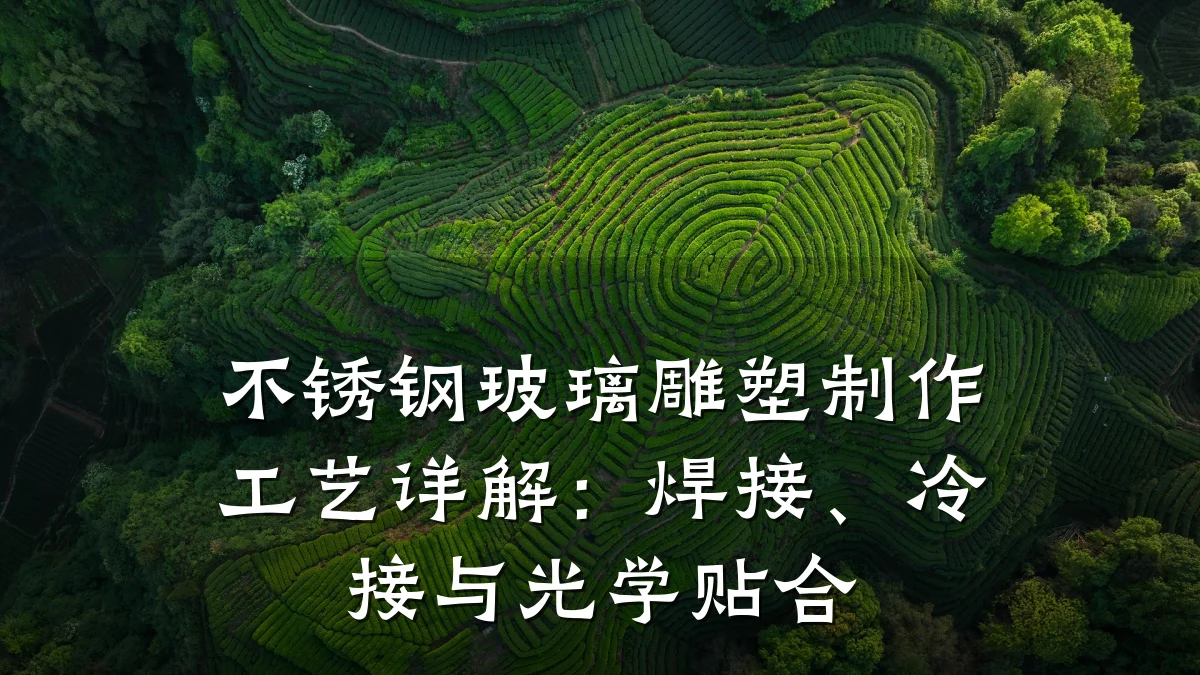 不锈钢玻璃雕塑制作工艺详解：焊接、冷接与光学贴合