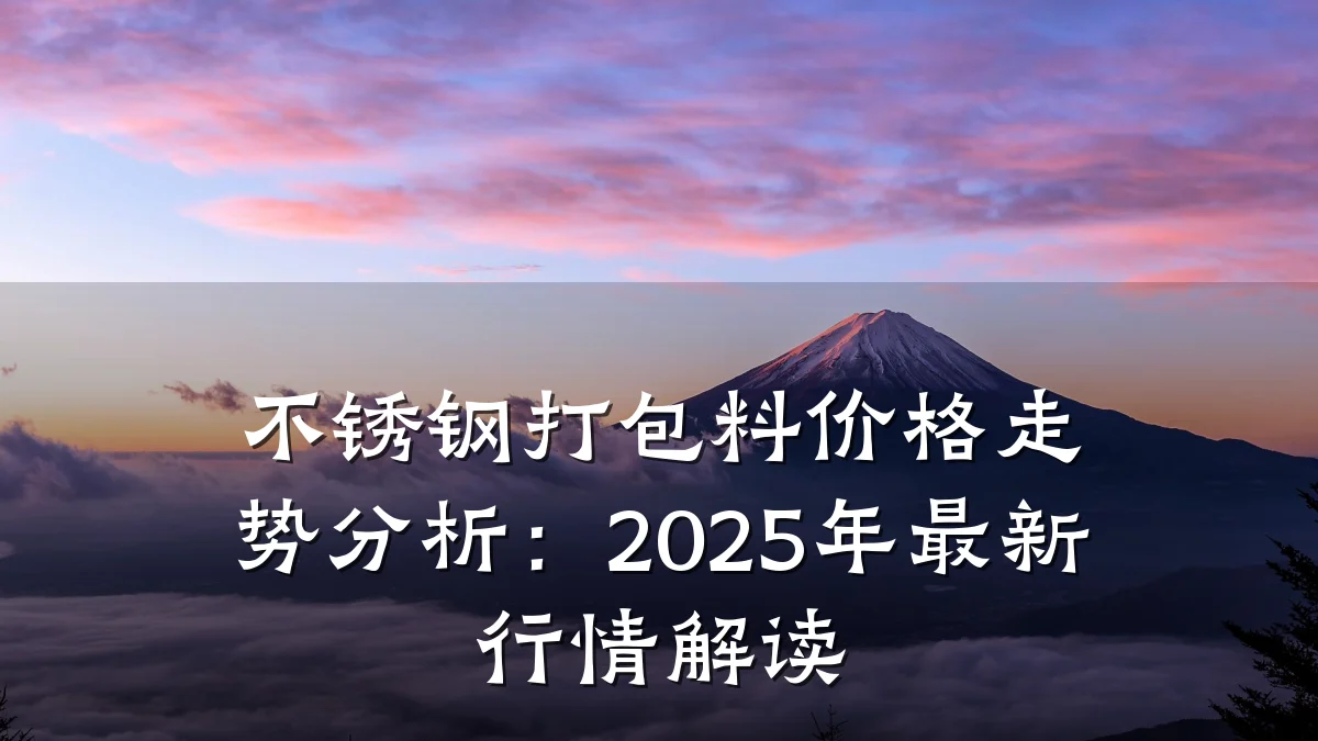 不锈钢打包料价格走势分析：2025年最新行情解读