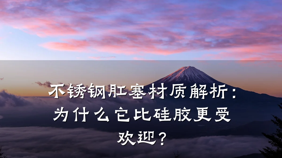 不锈钢肛塞材质解析：为什么它比硅胶更受欢迎？