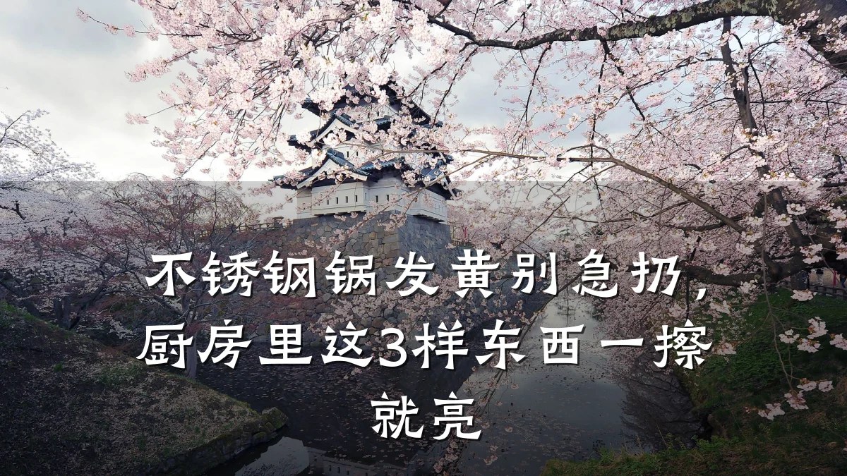 不锈钢锅发黄别急扔,厨房里这3样东西一擦就亮