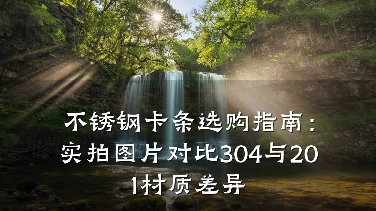 不锈钢卡条选购指南：实拍图片对比304与201材质差异