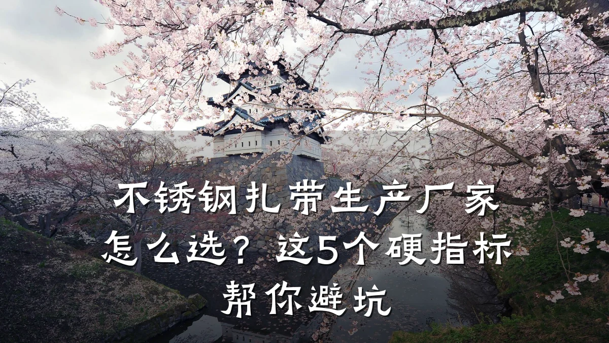 不锈钢扎带生产厂家怎么选?这5个硬指标帮你避坑