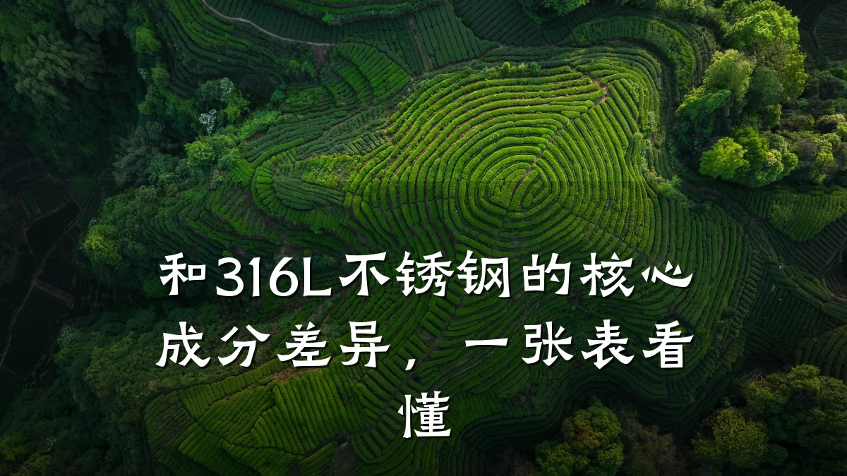 和316L不锈钢的核心成分差异,一张表看懂