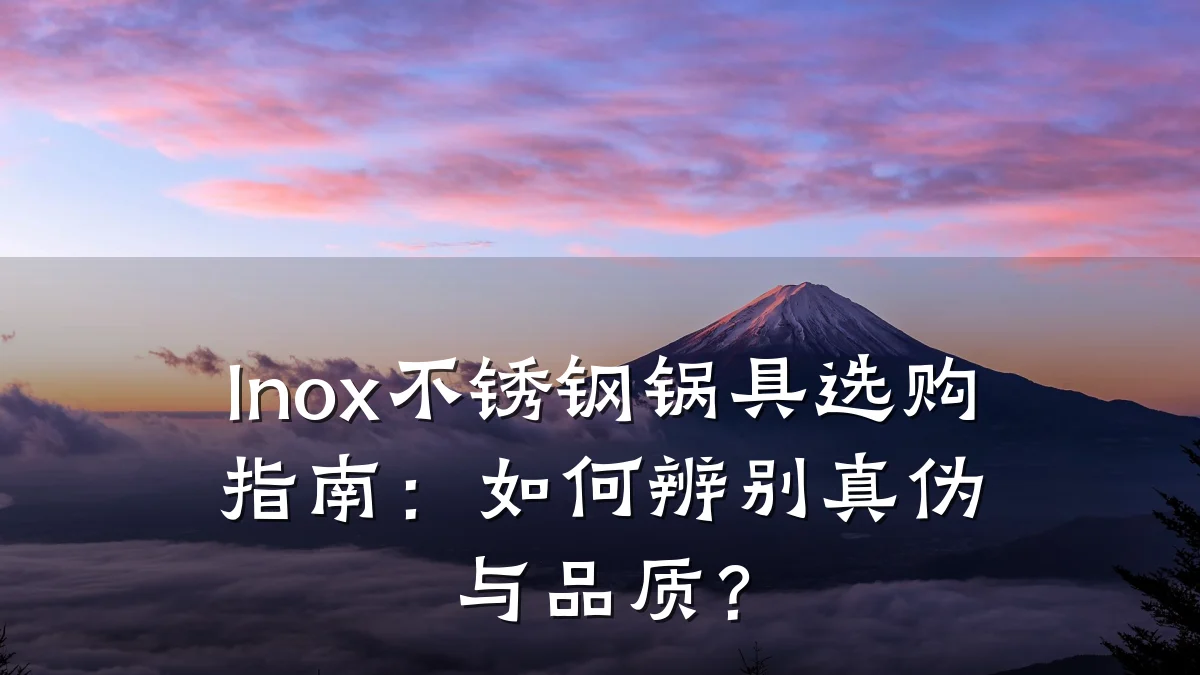 Inox不锈钢锅具选购指南：如何辨别真伪与品质？