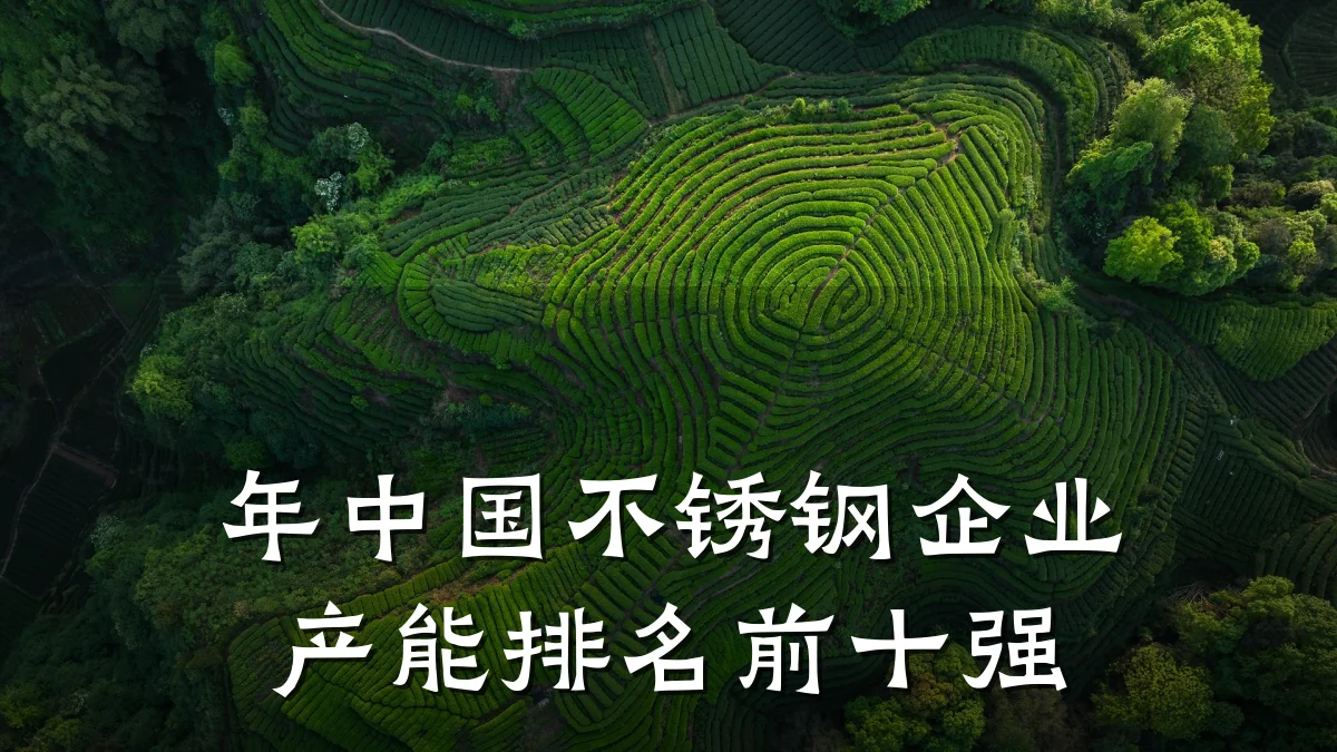 年中国不锈钢企业产能排名前十强